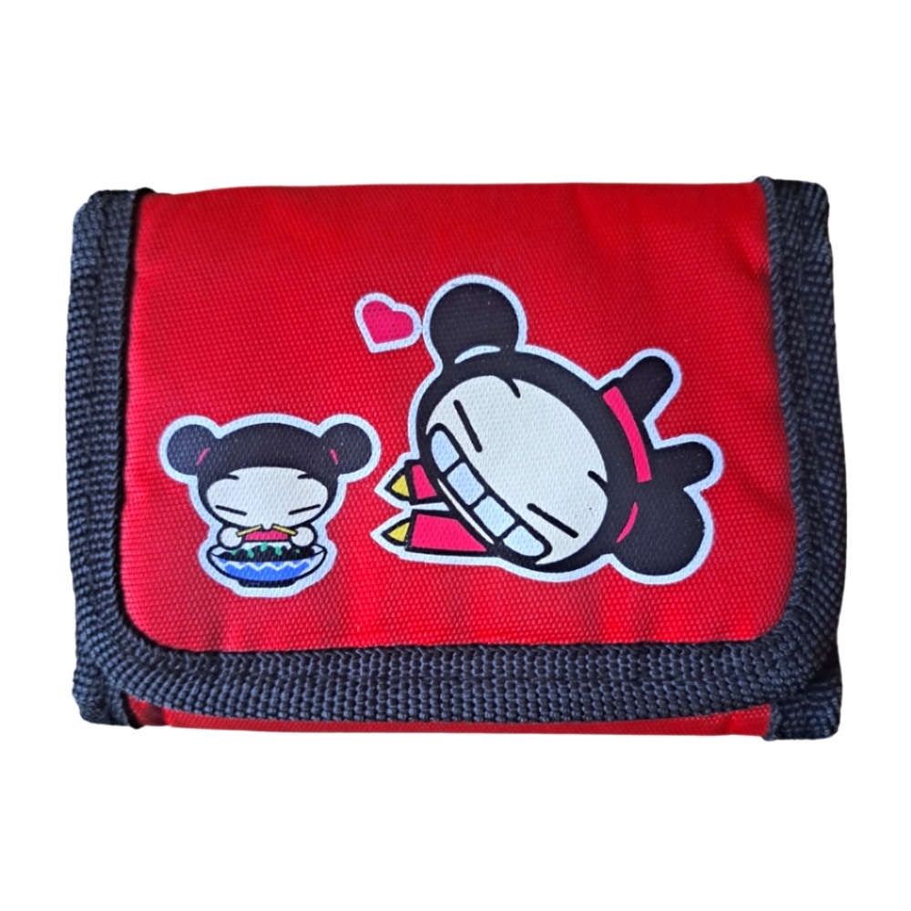 🛍 PUCCA Cartoon Cute Kawaii Y2K Trifold Nylon Wallet